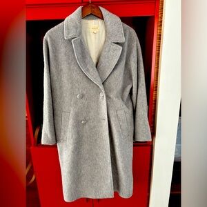 Sezane pea coat grey jacket